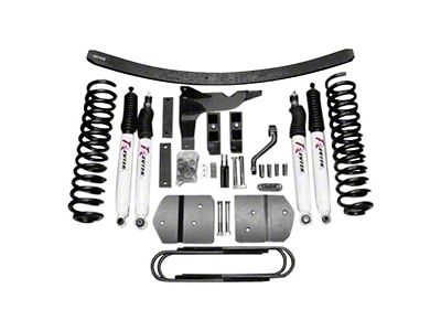 Revtek 6-Inch Front / 4-Inch Rear Coil Spring Suspension Lift Kit with Drop Brackets (11-14 4WD F-350 Super Duty)