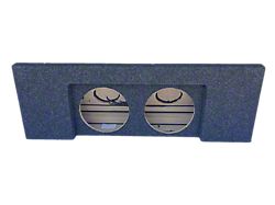 Dual 10-Inch Down Firing Under Seat Subwoofer Box; Carpeted (15-22 Canyon)
