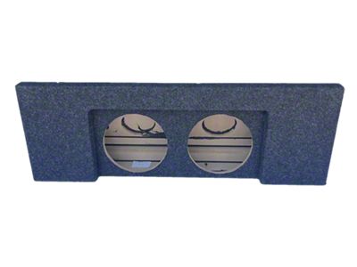 Rhino Box Dual 10-Inch Down Firing Under Seat Subwoofer Box; Carpeted (15-22 Colorado)