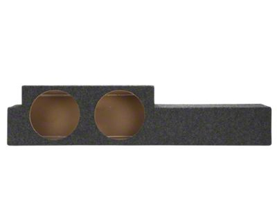 Rhino Box Dual 10-Inch Up Firing Subwoofer Box; Carpeted (01-03 F-150 SuperCrew)