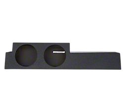 Dual 10-Inch Up Firing Subwoofer Box; Poly Coated (01-03 F-150 SuperCrew)