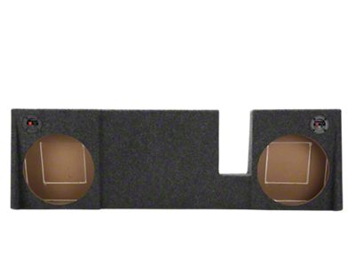 Rhino Box Dual 12-Inch Down Firing Subwoofer Box; Carpeted (04-08 F-150 SuperCab, SuperCrew)