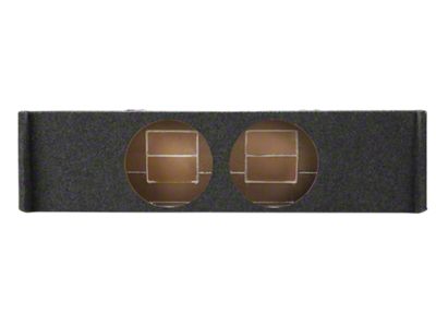 Rhino Box Dual 12-Inch Down Firing Subwoofer Box; Carpeted (09-20 F-150 SuperCrew)