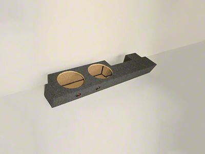 Rhino Box Dual 12-Inch Up Firing Subwoofer Box; Carpeted (01-03 F-150 SuperCrew)