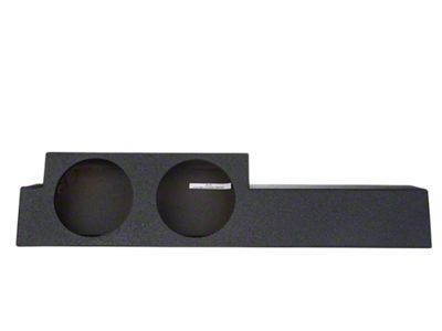 Rhino Box Dual 12-Inch Up Firing Subwoofer Box; Poly Coated (01-03 F-150 SuperCrew)