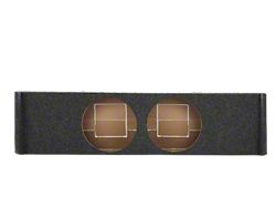 Rhino Box Dual 8-Inch Down Firing Subwoofer Box; Carpeted (09-20 F-150 SuperCrew)