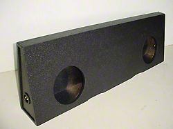 Dual 10-Inch Behind Seat Subwoofer Box; Carpeted (04-07 F-250 Super Duty SuperCab)