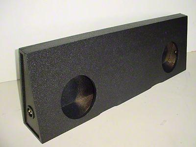 Rhino Box Dual 10-Inch Behind Seat Subwoofer Box; Carpeted (04-07 F-250 Super Duty SuperCab)