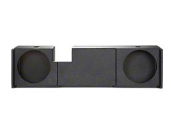 Dual 10-Inch Down Firing Subwoofer Box; Poly Coated (01-08 F-250 Super Duty SuperCab)