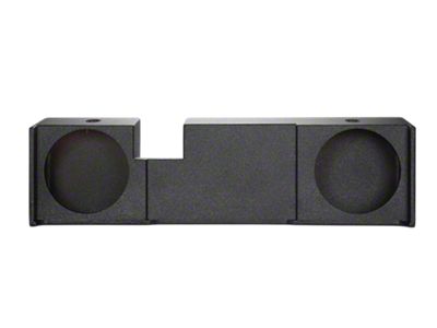 Rhino Box Dual 10-Inch Down Firing Subwoofer Box; Poly Coated (01-08 F-250 Super Duty SuperCab)