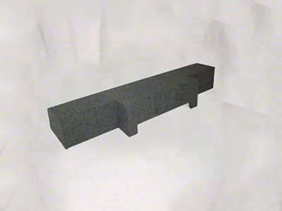 Rhino Box Dual 10-Inch Down Firing Subwoofer Box; Poly Coated (99-03 F-350 Super Duty SuperCrew)