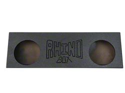 Dual 12-Inch Behind Seat Subwoofer Box; Poly Coated (Universal; Some Adaptation May Be Required)