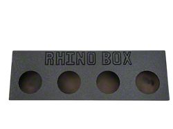 Quad 8-Inch Behind Seat Subwoofer Box; Poly Coated (Universal; Some Adaptation May Be Required)