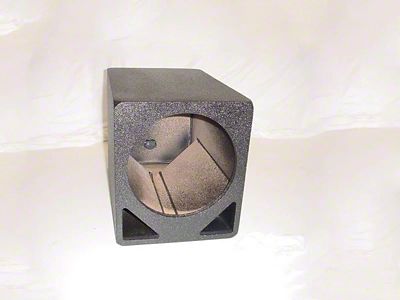 Single 10-Inch Double Ported Subwoofer Box; Poly Coated (Universal; Some Adaptation May Be Required)