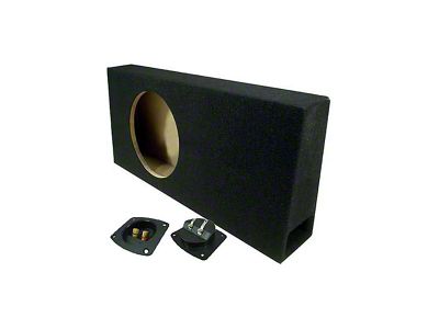 Single 10-Inch Slot Ported Subwoofer Box; Carpeted (Universal; Some Adaptation May Be Required)
