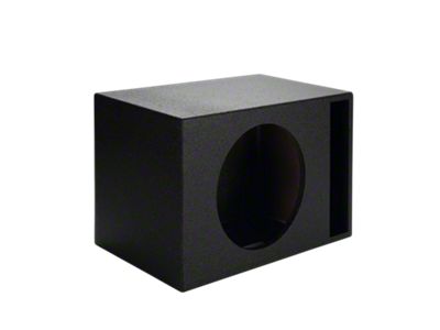 Single 10-Inch Slot Ported Subwoofer Box; Poly Coated (Universal; Some Adaptation May Be Required)