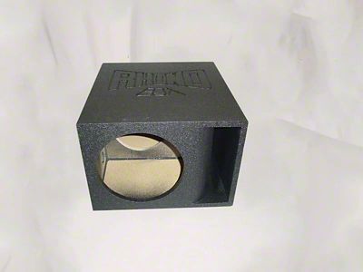 Single 10-Inch Super Bass Horn Ported Subwoofer Box; Poly Coated (Universal; Some Adaptation May Be Required)
