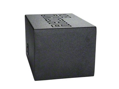 Single 8-Inch Slot Ported Subwoofer Box; Poly Coated (Universal; Some Adaptation May Be Required)