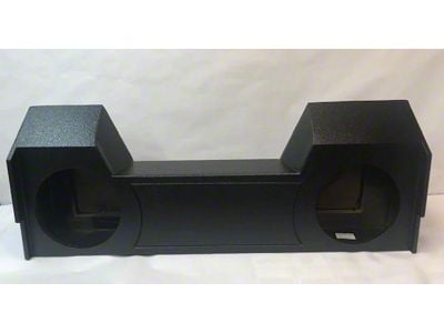 Rhino Box Dual 10-Inch Under Seat Down Fire Subwoofer Box; Poly Coated (19-25 RAM 1500 Crew Cab)