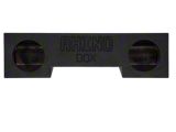 Dual 12-Inch Front Firing Subwoofer Box; Poly Coated (94-01 RAM 1500 Club Cab, Quad Cab)