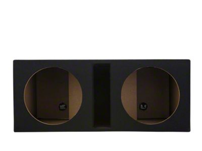 Dual 12-Inch Slot Ported Subwoofer Box; Carpeted (Universal; Some Adaptation May Be Required)