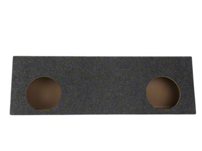 Dual 12-Inch Slot Ported Subwoofer Box; Carpeted (Universal; Some Adaptation May Be Required)