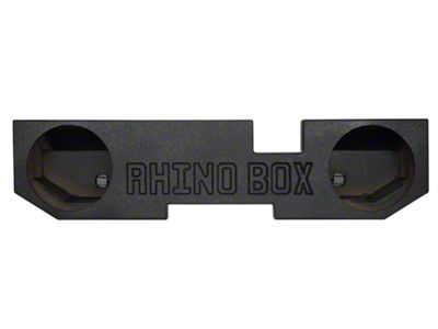 Rhino Box Dual 12-Inch Subwoofer Box; Poly Coated (02-08 RAM 1500 Quad Cab)
