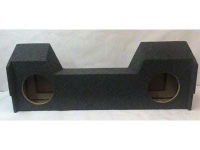 Rhino Box Dual 12-Inch Under Seat Down Fire Subwoofer Box; Carpeted (19-25 RAM 1500 Crew Cab)