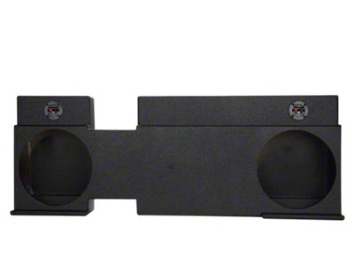 Rhino Box Dual 12-Inch Under Seat Down Fire Subwoofer Box; Poly Coated (06-08 RAM 1500 Mega Cab)