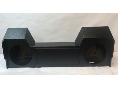 Rhino Box Dual 12-Inch Under Seat Down Fire Subwoofer Box; Poly Coated (19-25 RAM 1500 Crew Cab)