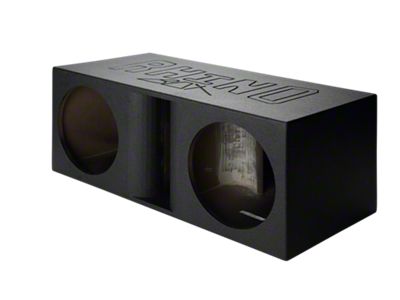 Dual 15-Inch Horn Ported Subwoofer Box; Poly Coated (Universal; Some Adaptation May Be Required)