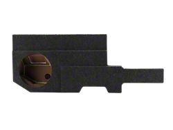 Rhino Box Single 10-Inch Ported Subwoofer Box; Carpeted (09-25 RAM 1500 Quad Cab)