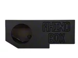 Single 10-Inch Subwoofer Box; Poly Coated (02-08 RAM 1500 Quad Cab)