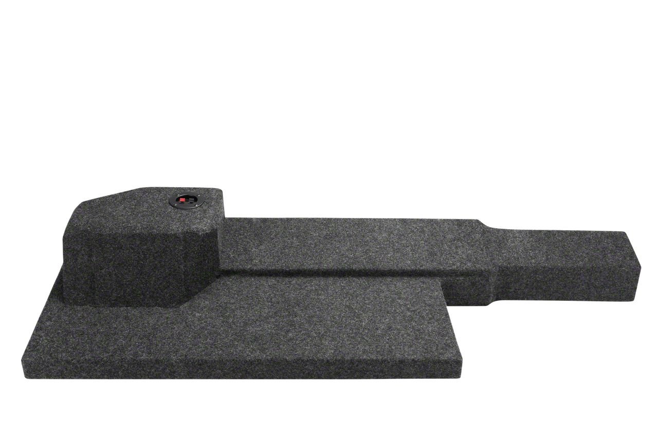 Single 12-Inch Ported Subwoofer Box; Carpeted (09-26 RAM 1500 Quad Cab)
