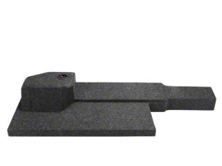 Single 12-Inch Ported Subwoofer Box; Carpeted (09-26 RAM 1500 Quad Cab)