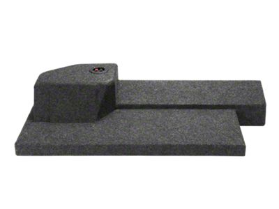 Single 12-Inch Subwoofer Box; Carpeted (09-14 RAM 1500 Quad Cab)