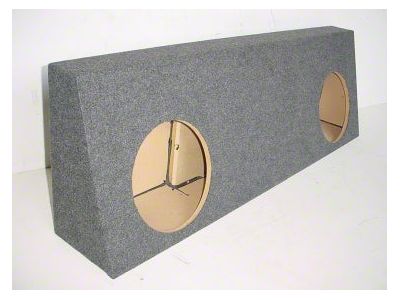 Rhino Box Dual 10-Inch Behind Seat Subwoofer Box; Carpeted (06-09 RAM 2500 Mega Cab)