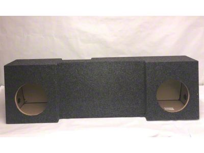 Rhino Box Dual 10-Inch Behind Seat Subwoofer Box; Carpeted (03-18 RAM 2500 Regular Cab)
