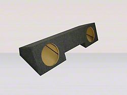 Dual 10-Inch Front Firing Subwoofer Box; Carpeted (94-02 RAM 2500 Club Cab, Quad Cab)