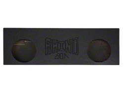Dual 12-Inch Behind Seat Subwoofer Box; Poly Coated (06-09 RAM 2500 Mega Cab)