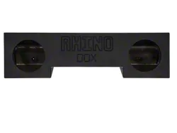 Dual 12-Inch Front Firing Subwoofer Box; Poly Coated (94-02 RAM 2500 Club Cab, Quad Cab)