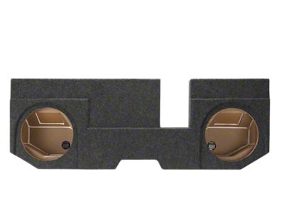 Rhino Box Jumbo Dual 12-Inch Subwoofer Box; Carpeted (03-09 RAM 2500 Quad Cab)