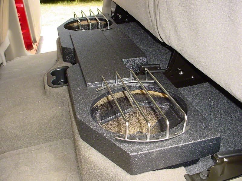 RAM 2500 Jumbo Dual 12-Inch Subwoofer Box; Poly Coated (03-09 RAM