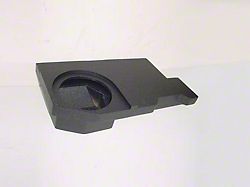 Jumbo Single 10-Inch Subwoofer Box; Poly Coated (03-09 RAM 2500 Quad Cab)