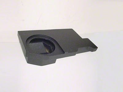 Rhino Box Jumbo Single 10-Inch Subwoofer Box; Poly Coated (03-09 RAM 2500 Quad Cab)