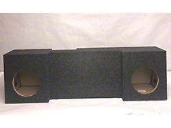 Dual 10-Inch Behind Seat Subwoofer Box; Carpeted (03-18 RAM 3500 Regular Cab)