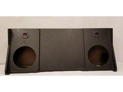 Dual 10-Inch Down Firing Subwoofer Box; Poly Coated (94-02 RAM 3500 Club Cab, Quad Cab)