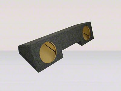 Dual 10-Inch Front Firing Subwoofer Box; Carpeted (94-02 RAM 3500 Club Cab, Quad Cab)