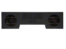 Rhino Box Dual 10-Inch Front Firing Subwoofer Box; Poly Coated (94-02 RAM 3500 Club Cab, Quad Cab)