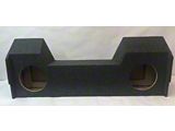 Dual 10-Inch Under Seat Down Fire Subwoofer Box; Carpeted (19-26 RAM 3500 Crew Cab)